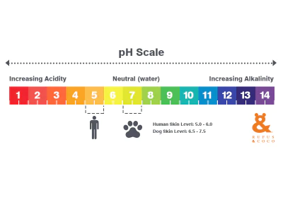 Human Skin pH vs. Dog Skin pH